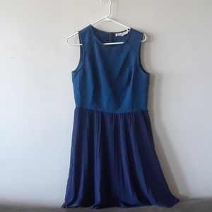 Loft navy blue dress